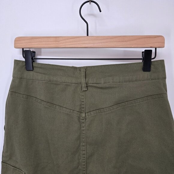 Jason Wu Military Green Cargo Midi Skirt Minimalist Women's Size XS Extra Small - Picture 9 of 12